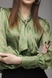 Блуза жіноча Sateen 2014-2516 M Зелений (2000989370093D) Фото 4 з 12