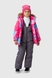 Комбінезон для дівчинки H-107 куртка + штани на шлейках 92 см Малиновий (2000989627876W) Фото 2 з 28