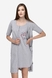 Комплект халат+сорочка жіночий MURAT KYZEY Горох Білий 2XL Сірий (2000989761280A) Фото 1 з 16