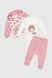 Костюм (боді+кофта+штани) для дівчинки Mini Papi 0396 56 см Пудровий (2000990483294D) Фото 2 з 18