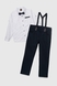 Костюми для хлопчика (сорочка+штани) Pitiki 3007 128 см Білий (2000989949596D) Фото 9 з 20