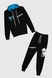 Спортивний костюм для хлопчика (кофта, штани) AZN 827 128 см Чорно-синій (2000989968795D) Фото 10 з 21