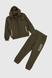 Спортивний костюм для хлопчика (світшот, штани) Ecrin 2023 134 см Хакі (2000990230645W) Фото 9 з 19