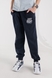 Спортивні штани з принтом для хлопчика 600 164 см Темно-синій (2000990430229D) Фото 1 з 11