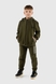 Спортивний костюм для хлопчика (світшот, штани) Ecrin 2023 134 см Хакі (2000990230645W) Фото 1 з 19