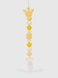 Тримач для пустушки силіконовий "Корона" Мегазайка 0511 Жовтий (2000990579782) Фото 1 з 3