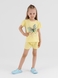 Костюм (футболка+шорты) для девочки Atabey 10531 110 см Желтый (2000990479068S) Фото 2 из 13