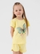 Костюм (футболка+шорти) для дівчинки Atabey 10531 110 см Жовтий (2000990479068S) Фото 1 з 13