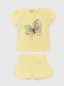 Костюм (футболка+шорти) для дівчинки Atabey 10531 110 см Жовтий (2000990479068S) Фото 5 з 13