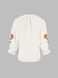 Вышиванка рубашка с принтом женская Park karon 23063 L Белый (2000990485519A) Фото 11 из 12