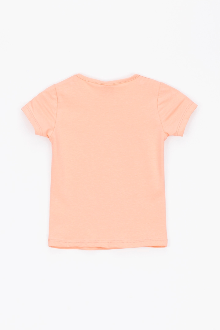 Фото Костюм для дівчинки Baby Show 16244 футболка + шорти 110 см Персиковий (2000989658085S)