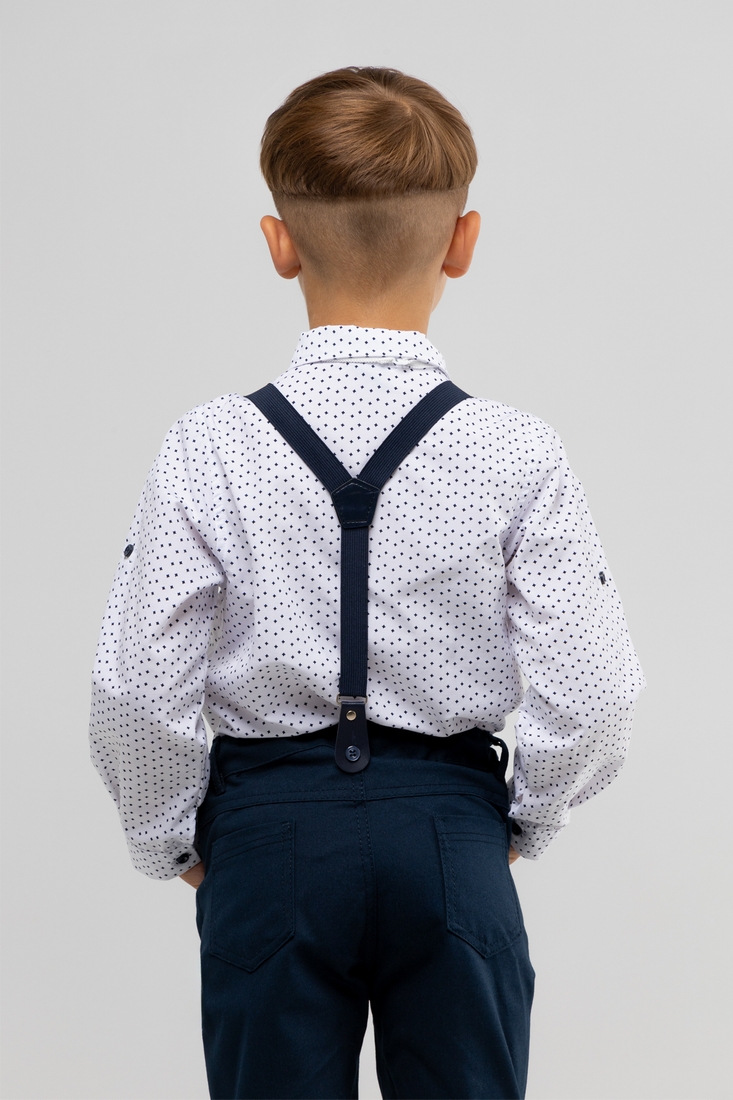Фото Костюми для хлопчика (сорочка+штани) Pitiki 3007 128 см Білий (2000989949596D)