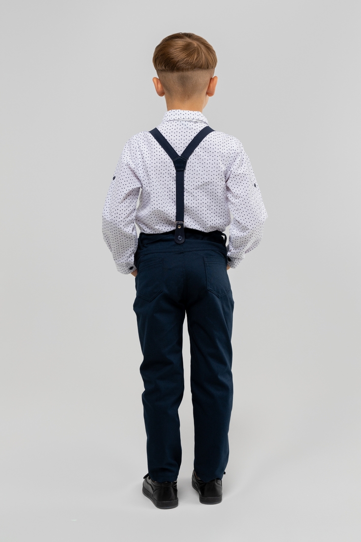 Фото Костюмы для мальчика (рубашка+штаны) Pitiki 3007 110 см Белый (2000989949558D)