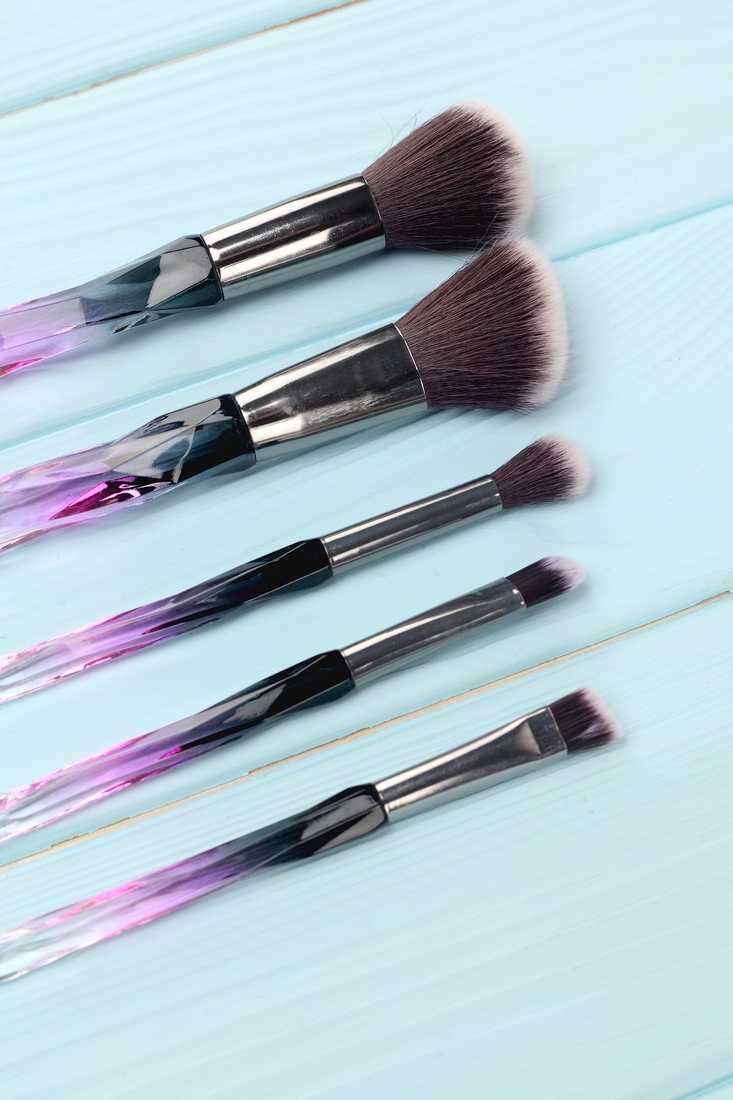 Набор кисточек для макияжа Makeup brush 5 шт Черный (2000989358626A)