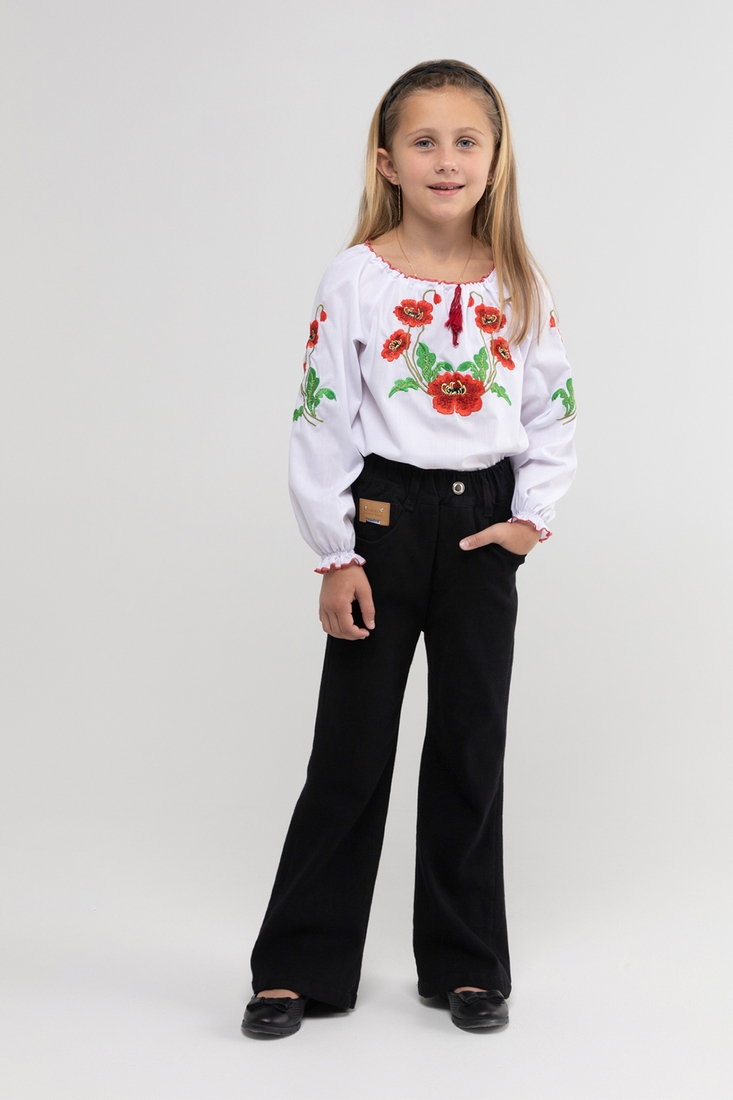 Фото Рубашка вышиванка для девочки КОЗАЧЕК МАРИЧКА 98 см Разноцветный (2000902207819D)