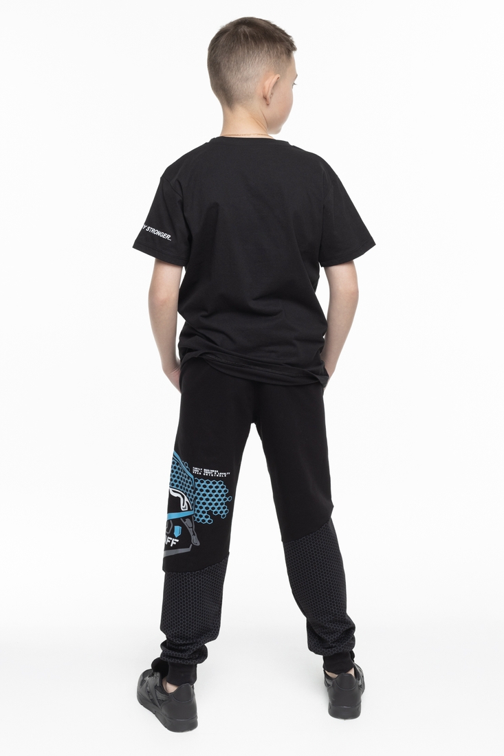 Фото Спортивні штани для хлопчика AZN 381 176 см Чорно-синій (2000989562931D)