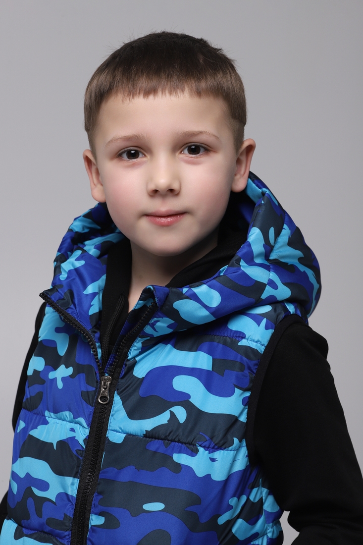 Фото Жилет для мальчика XZKAMI L-37 116 см Синий (2000989387077D)