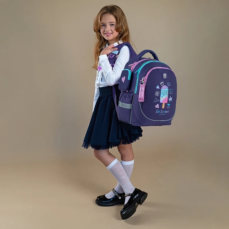 Фото Рюкзак шкільний для дівчинки Kite K24-700M-6 Фіолетовий (4063276124357A)