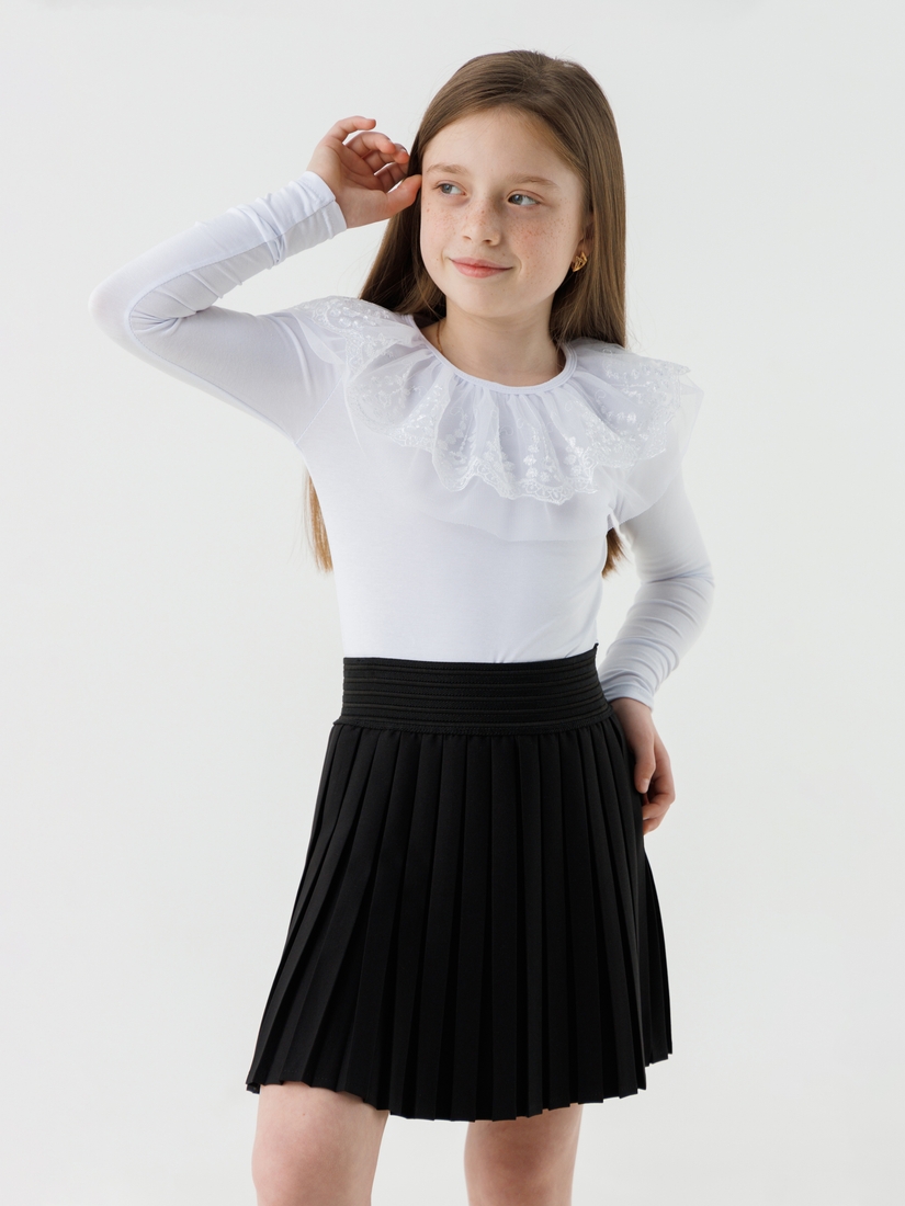 Фото Блуза для дівчинки Perix 5013 116 см Білий (2000990479815D)
