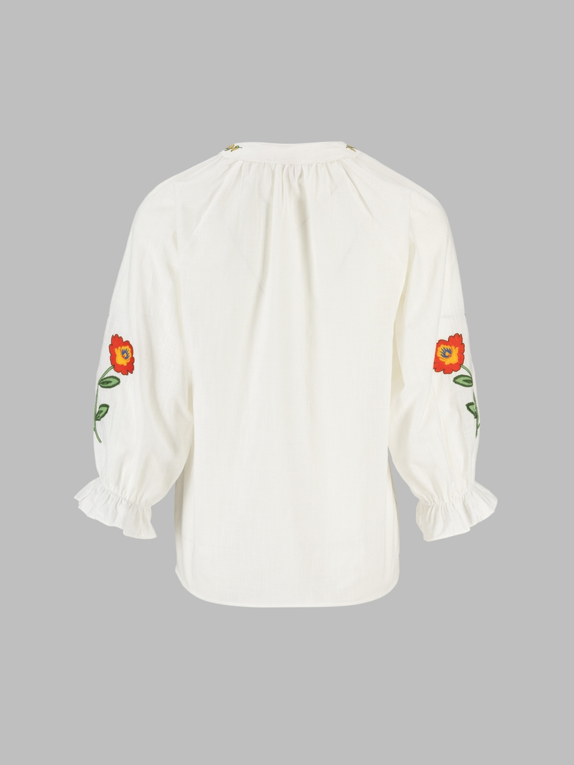 Фото Вишиванка сорочка з принтом жіноча Park karon 23063 S Білий (2000990485496A)