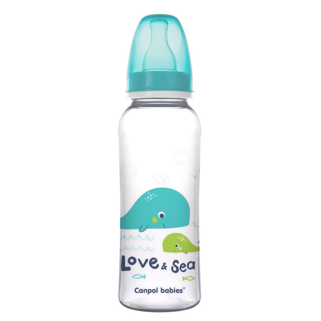 Фото Пляшечка для годування PP Love&Sea Canpol 59/400 Зелений (2000990215413)