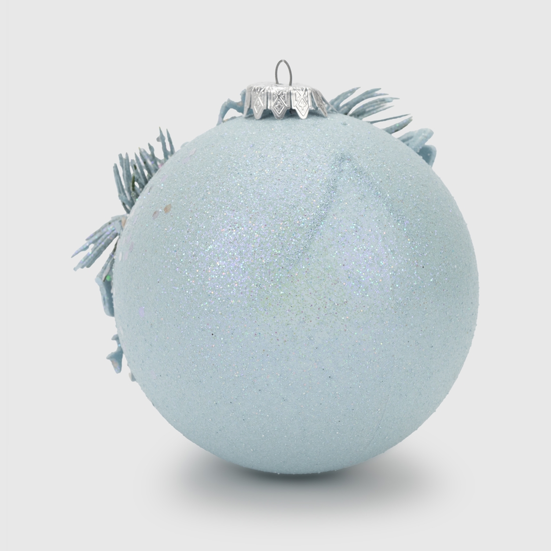 Фото Новорічна іграшка з прикрасою Dashuri 10 см Блакитний (2000990125477)(NY)