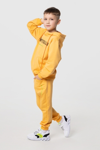 Фото Костюм для мальчика (худи+штаны) Ecrin 2502 140 см Желтый (2000990239853D)