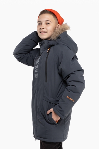 Фото Куртка для хлопчика 22-31 152 см Сірий (2000989605492W)