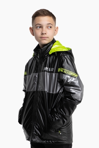 Фото Куртка для хлопчика 8629 176 см Чорний (2000989897675D)