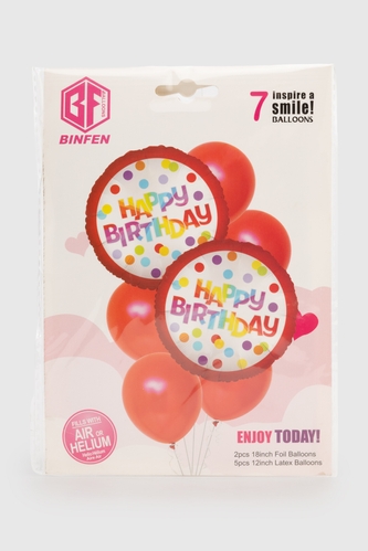 Фото Набір повітряних кульок Happy Birthday BINFENQIQIU BF5726 Білий (2000990384904)