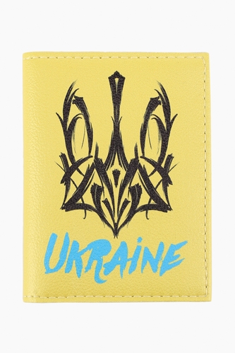 Фото Обкладинка для паспорта ID104 ГЕРБ One size Жовтий (2000989312291)