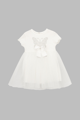 Фото Платье однотонное для девочки Baby Show 9410 86 см Белый (2000990473615S)