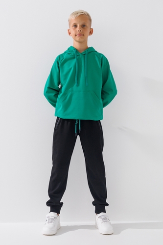 Фото Спортивні штани з принтом для хлопчика Неслухнянки BB-7046 170 см Чорно-зелений (2000990671202D)