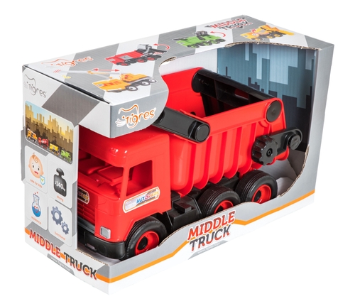 Фото Авто "Middle truck" самоскид (червоний) в коробці (2000902057285)