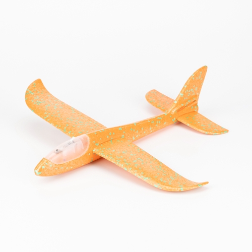 Фото Самолет-планер с подсветкой 605 48 см Оранжевый (2000989696278)