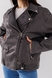 Куртка жіноча однотонна 2357 S Сірий (2000990635389D) Фото 3 з 12