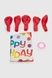 Набір повітряних кульок Happy Birthday BINFENQIQIU BF5726 Білий (2000990384904) Фото 2 з 2