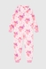 Піжама кігурумі для дівчинки Barwa 0230 Сердечки 32 Рожевий (2000990206664A) Фото 8 з 15