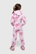 Піжама кігурумі для дівчинки Barwa 0230 Сердечки 32 Рожевий (2000990206664A) Фото 5 з 15