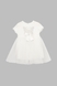 Сукня однотонна для дівчинки Baby Show 9410 86 см Білий (2000990473615S) Фото 1 з 6