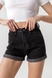 Шорти джинсові жіночі 608 S Темно-сірий (2000990377692S) Фото 1 з 11