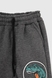 Спортивні штани з принтом для хлопчика Pitiki 9791 Діно 110 см Антроцит (2000990046802W) Фото 3 з 6