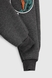 Спортивні штани з принтом для хлопчика Pitiki 9791 Діно 110 см Антроцит (2000990046802W) Фото 4 з 6