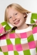 Светр з візерунком для дівчинки Lizi 3219 152 см Рожево-зелений (2000989952787D) Фото 2 з 12