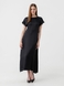 Платье однотонное женское 240130 L Черный (2000990402233D) Фото 1 из 11