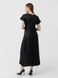 Платье однотонное женское 240130 L Черный (2000990402233D) Фото 3 из 11