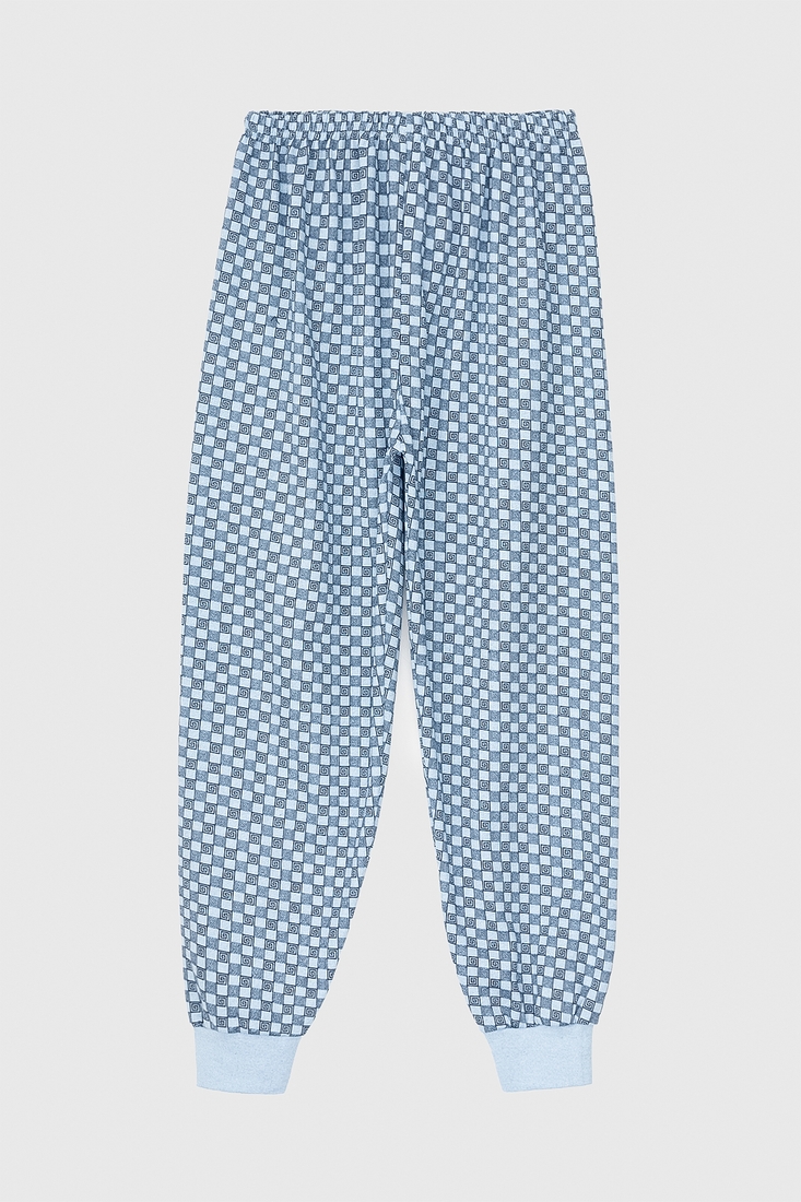 Фото Пижамные брюки мужские KESIMOGLU Квадрат/голубой 3XL Голубой (2000990245915А)