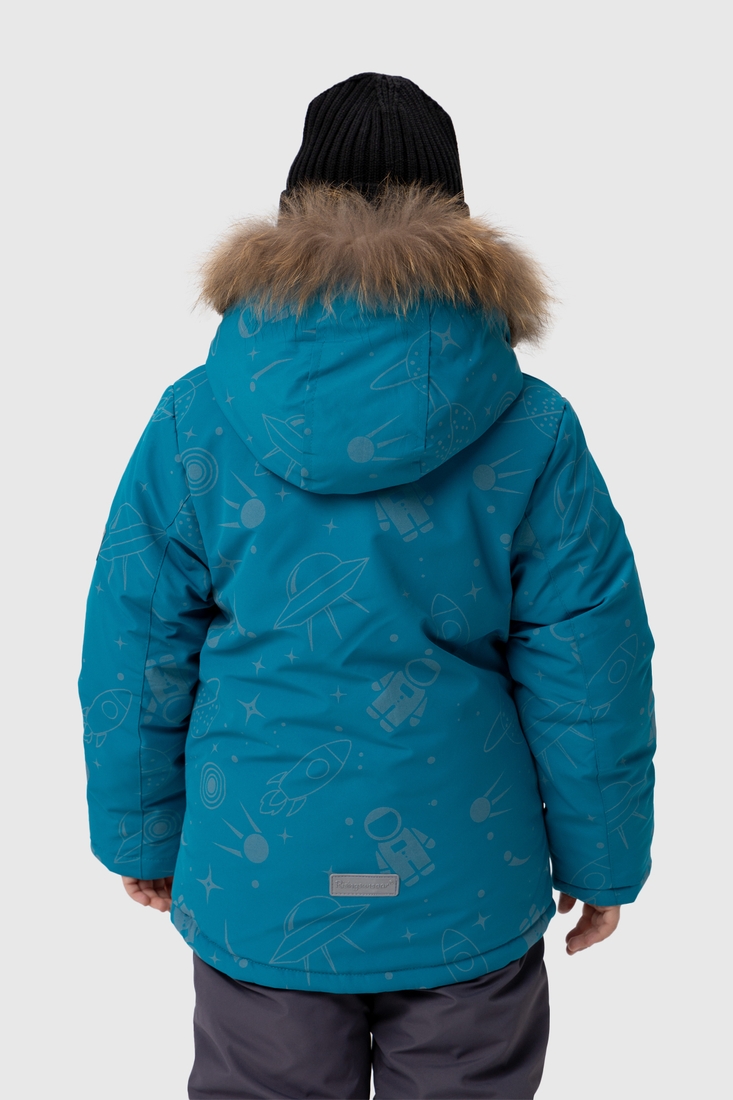 Фото Комбинезон для мальчика 2319 куртка + штаны на шлейках 92 см Бирюзовый (2000989625131W)