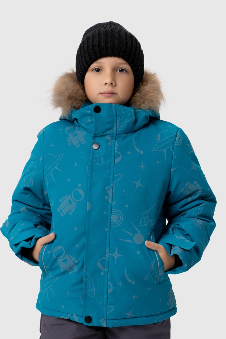 Фото Комбінезон для хлопчика 2319 куртка + штани на шлейках 116 см Бірюзовий (2000989625186W)