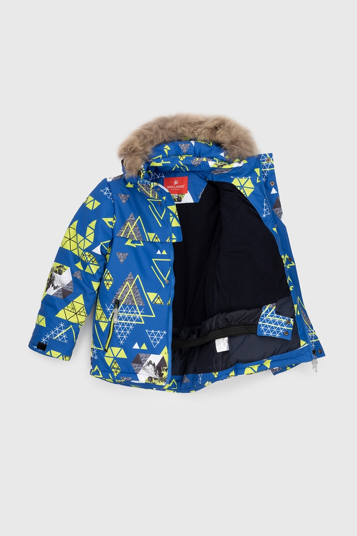 Фото Комбинезон для мальчика L-2385 куртка+штаны на шлейках 128 см Синий (2000989625414W)